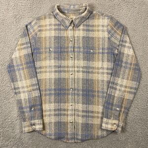 Faherty Soft Plaid Button-Down in Blue, Cream & Tan
